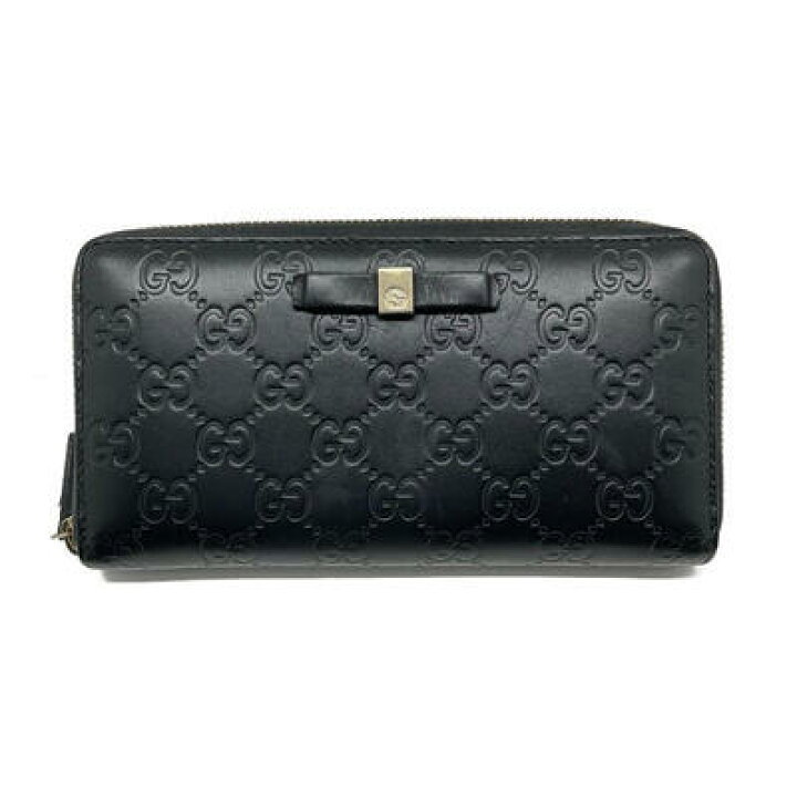 楽天市場】GUCCI グッチ 38868 グッチシマ リボン ラウンドファスナー  