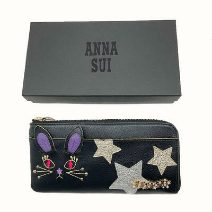 楽天市場】ANNASUI アナスイ 316640-10 マイミミ L字ファスナー長財布 
