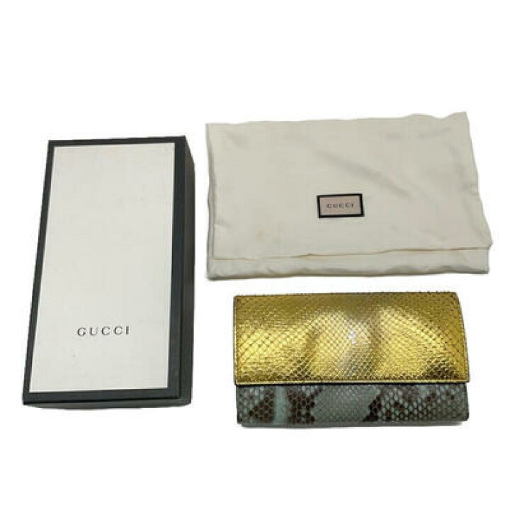 楽天市場】GUCCI グッチ 410100 コンチネンタル ウォレット パイソン 