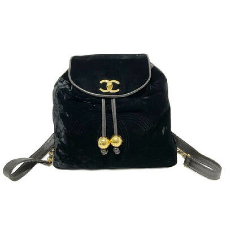 楽天市場】CHANEL シャネル スエード バックパック デカココマーク 