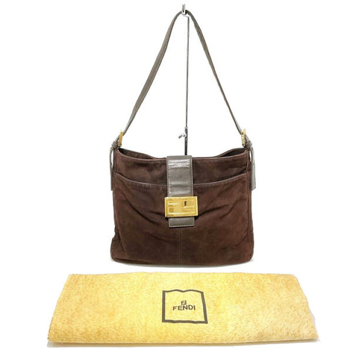 楽天市場】FENDI フェンディ スエード マンマバケット ショルダー 