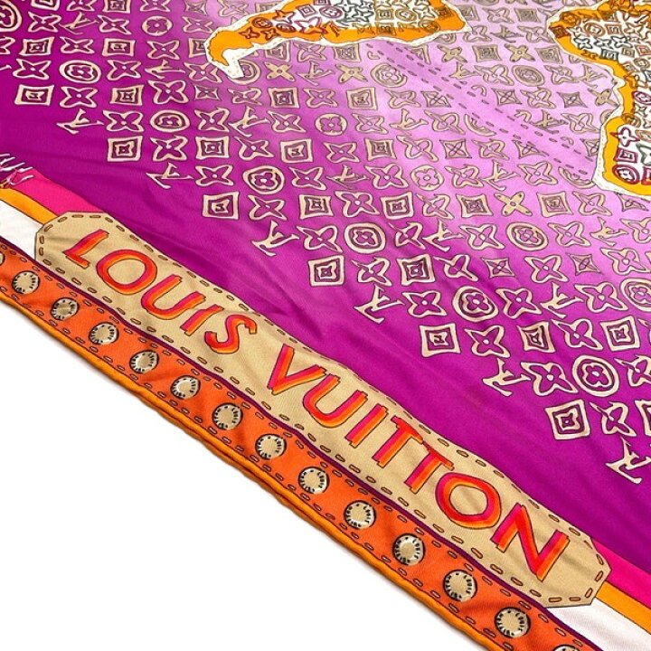楽天市場】LOUIS VUITTON カレ モノグラム 世界地図 ルイヴィトン 大判 