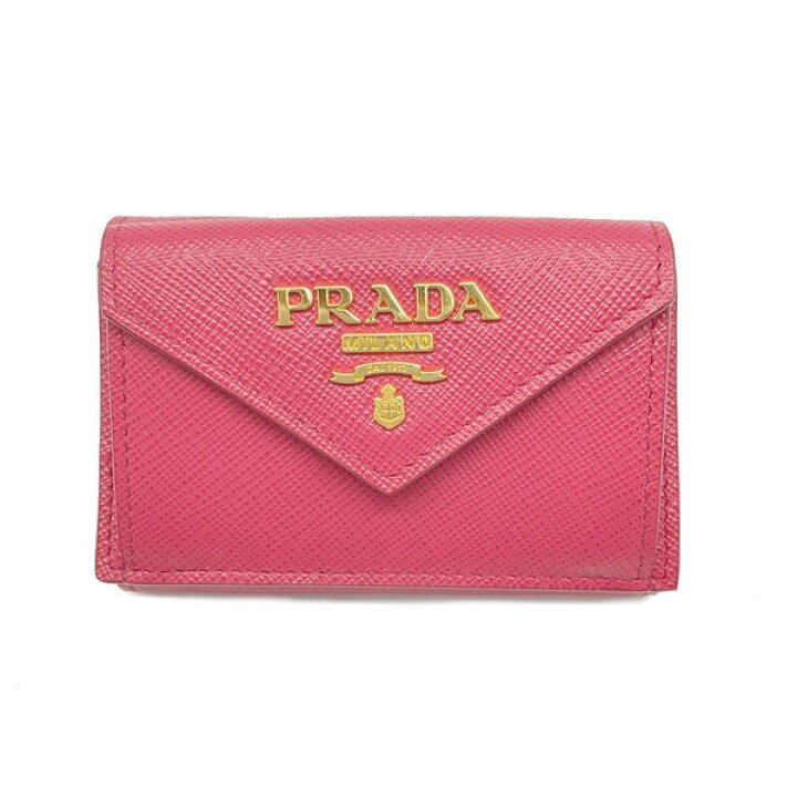 楽天市場】PRADA プラダ 1MH021 三つ折り財布 コンパクトウォレット  