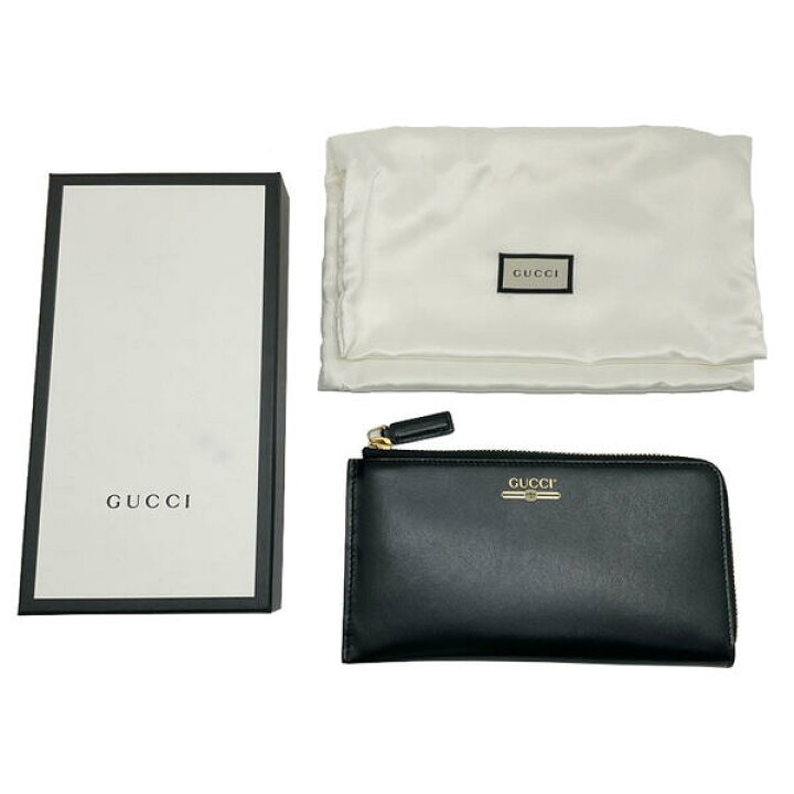 楽天市場】GUCCI グッチ 573116 L字ファスナー長財布 レザー ブラック  