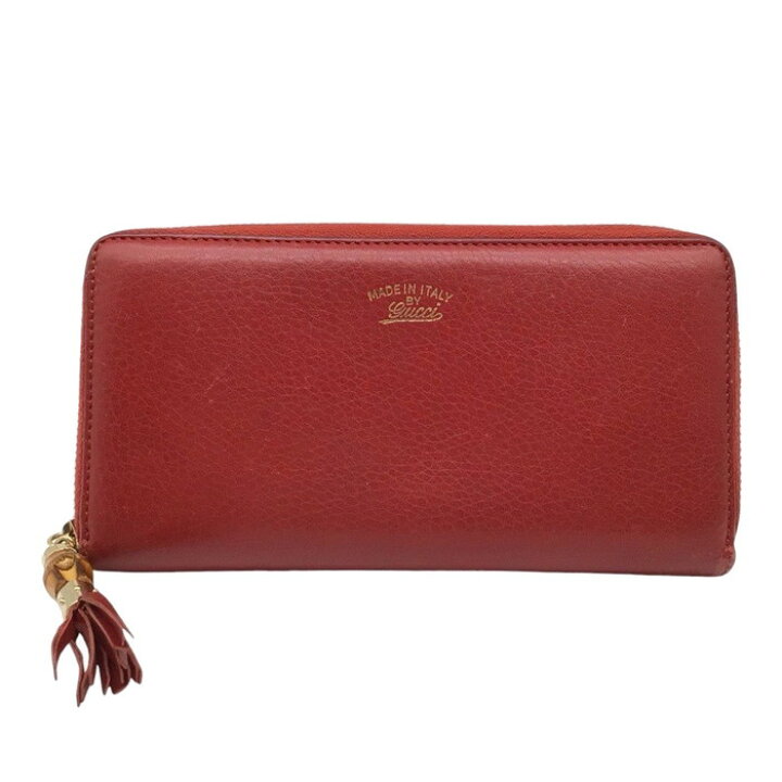 楽天市場】GUCCI グッチ ジッピーウォレット バンブー タッセル【USED 