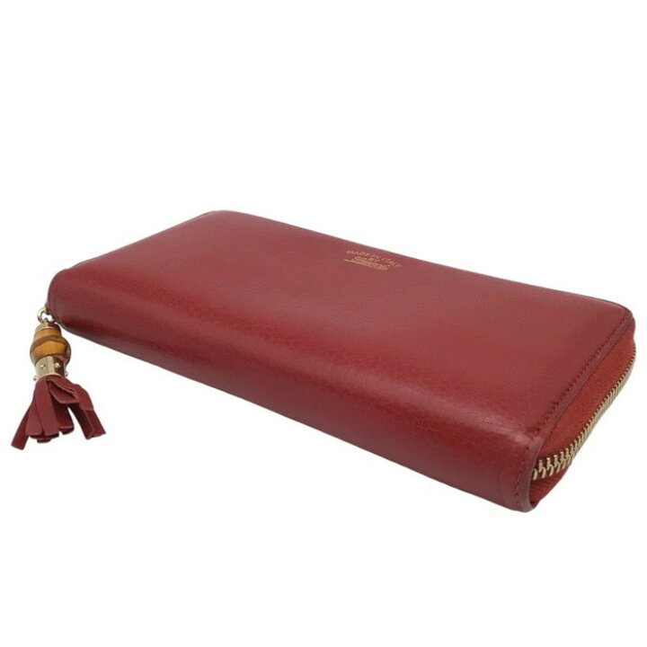 楽天市場】GUCCI グッチ ジッピーウォレット バンブー タッセル【USED 