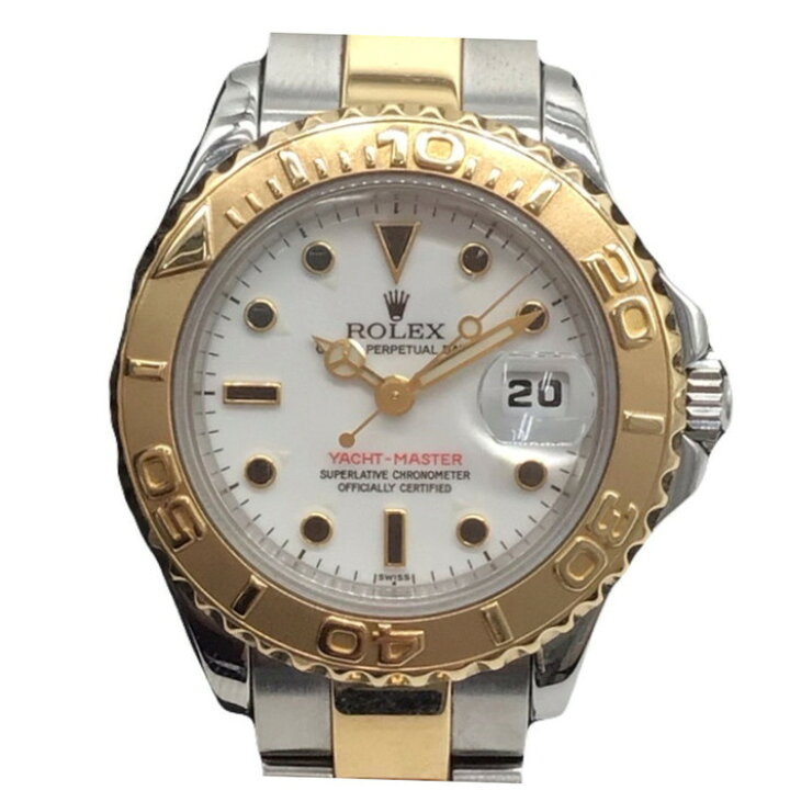 ROLEX ヨットマスター 69623 OH済 U番 29mm 白文字盤 ロレゾール コンビ YG SS レディースウォッチ 腕時計 ロレックス 【中古】