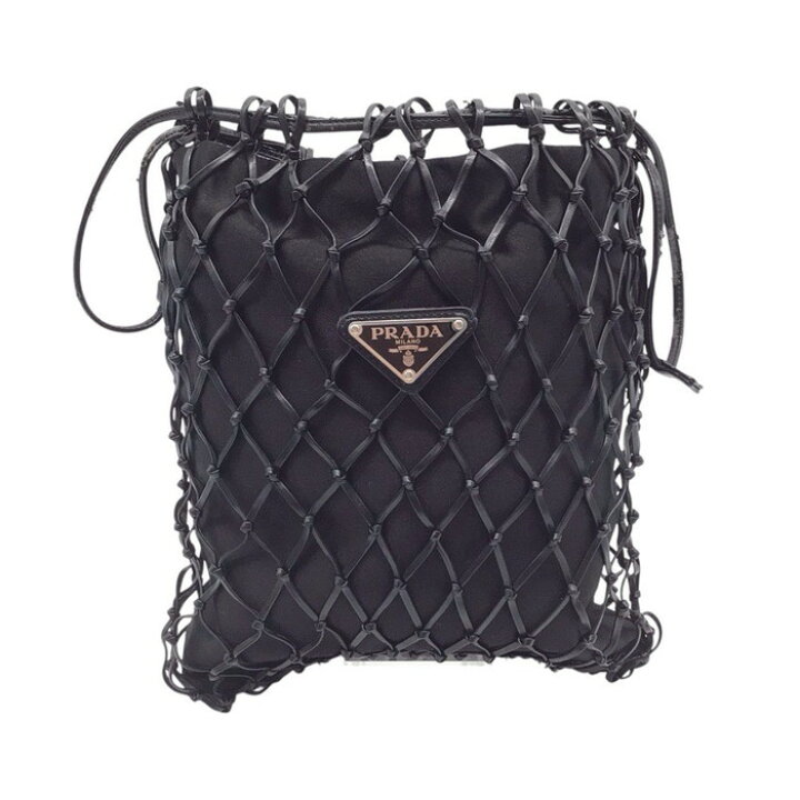 楽天市場】PRADA プラダ 1BC075 チェーンショルダーバッグ メッシュ 