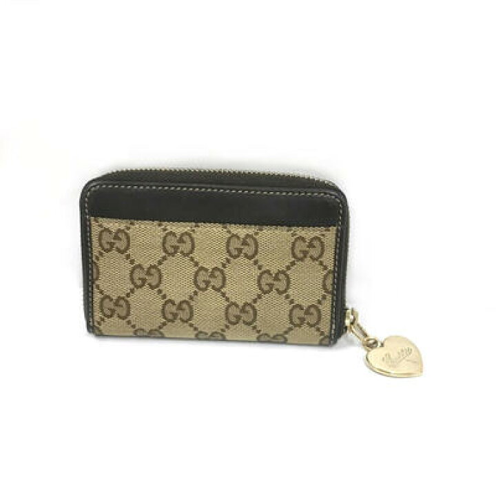 楽天市場】GUCCI 【グッチ】 268750 ハートチャーム GGキャンバス 