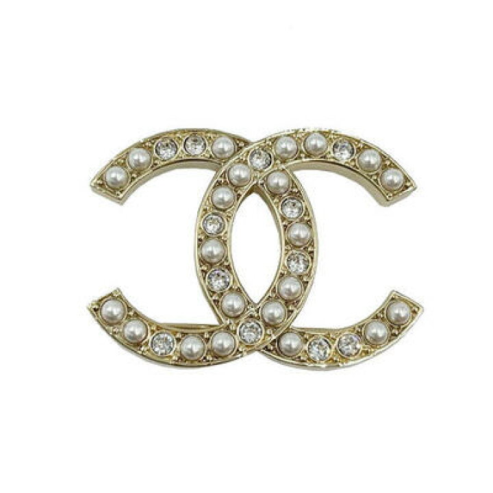 楽天市場】CHANEL シャネル ココマーク ブローチ メタル×パール 