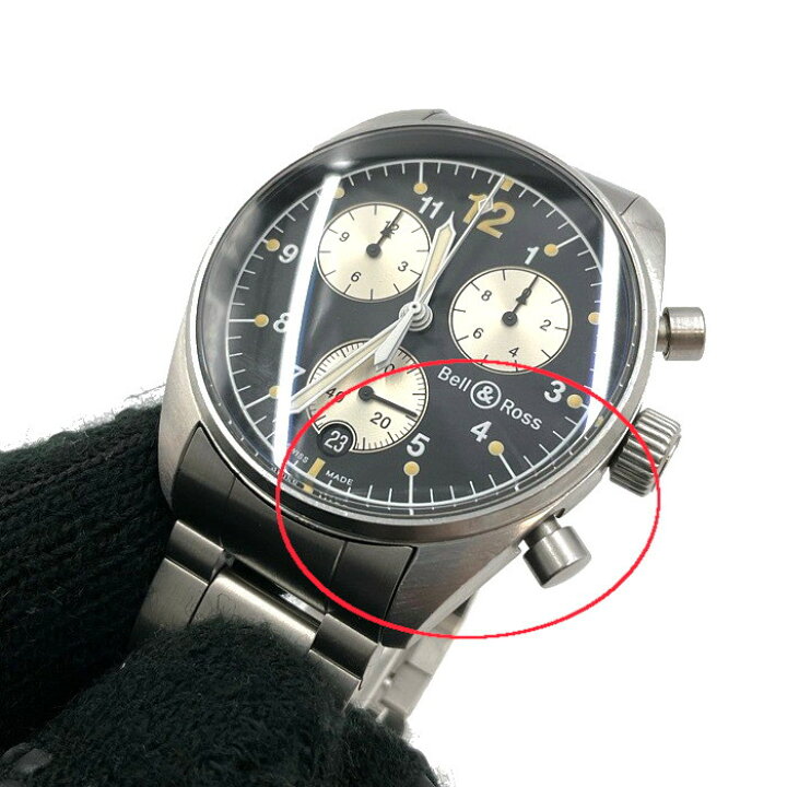 楽天市場】Bell&Ross ベル＆ロス ヴィンテージ120 クロノグラフ 