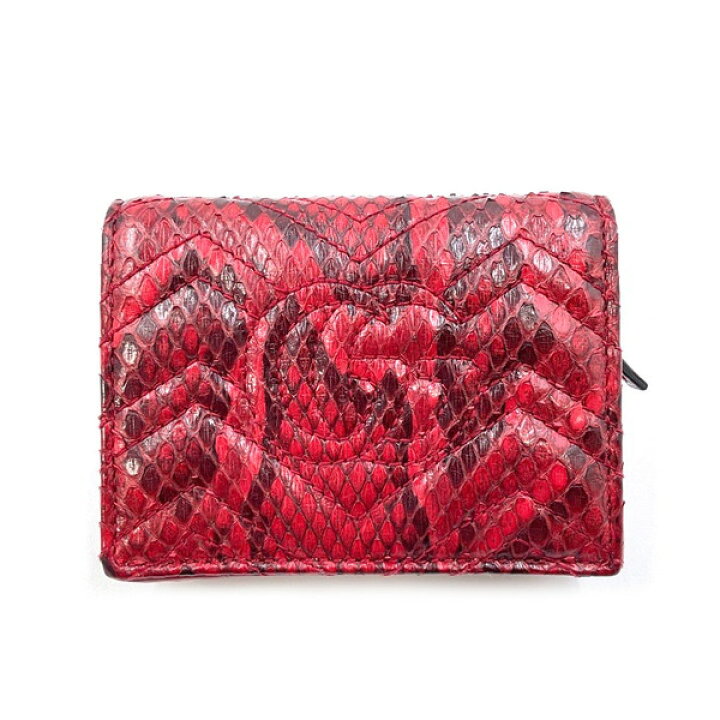 楽天市場】GUCCI グッチ 466492 パイソン コンパクトウォレット レザー  