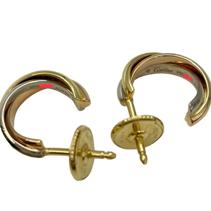 楽天市場】Cartier【カルティエ】トリニティピアス K18 YG/PG/WG  