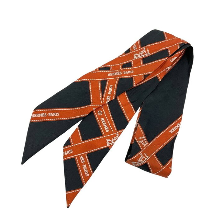 楽天市場】HERMES エルメス ツイリー ボルディック シルク ブラック系 