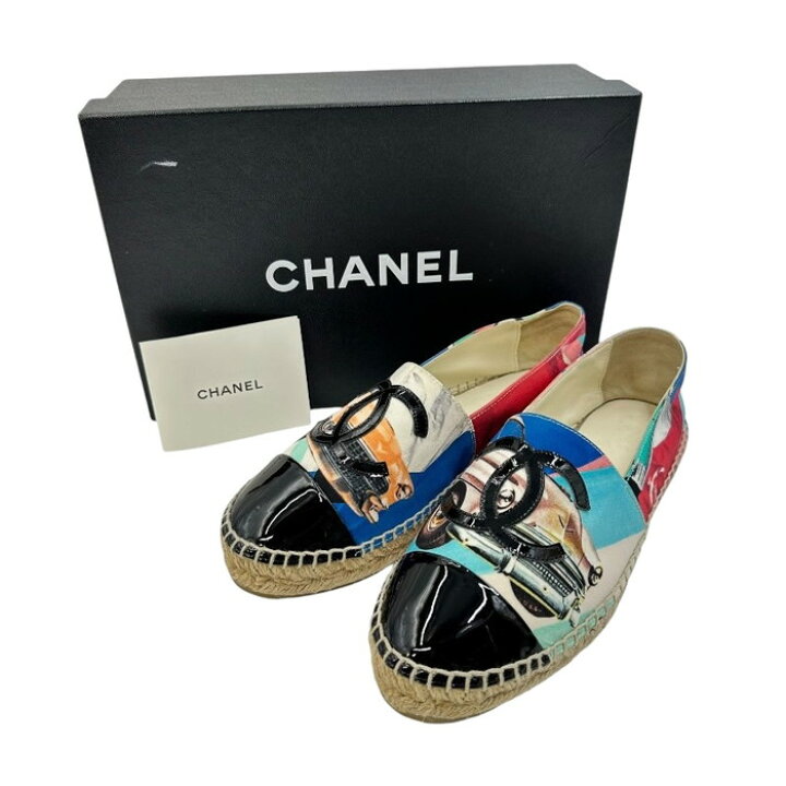 楽天市場】CHANEL シャネル BG29762 エスパドリーユ スリッポン 約 