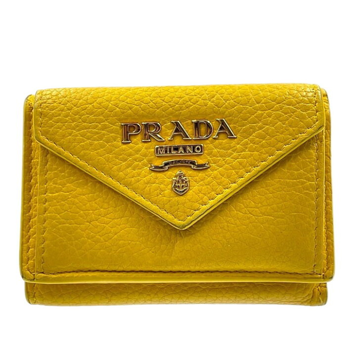 楽天市場】PRADA 【プラダ】 1MH021 三つ折り財布 コンパクト  