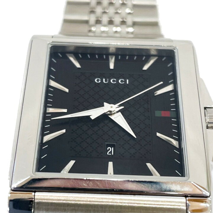 楽天市場】GUCCI グッチ 138.4 Gタイムレス レクタングル クォーツ  