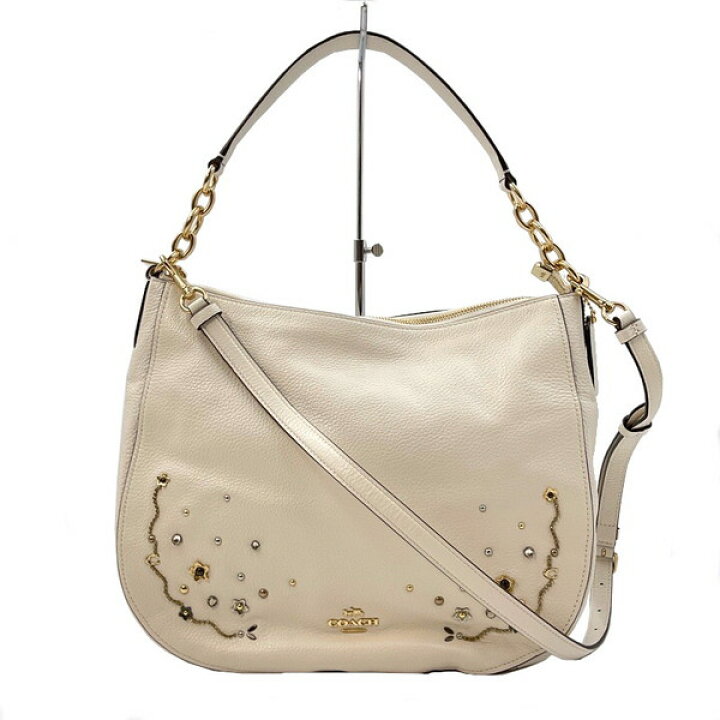 楽天市場】COACH コーチ F49127 2wayショルダーバッグ レザー×ホワイト 