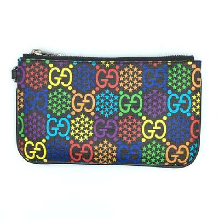 楽天市場】GUCCI【グッチ】 603734 サイケデリックポーチ PVCレザー 