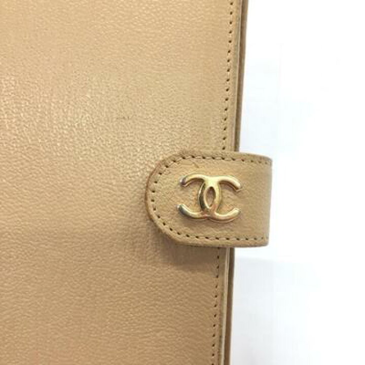 楽天市場】CHANEL【シャネル】【中古】【USED B】 手帳カバー ベージュ 
