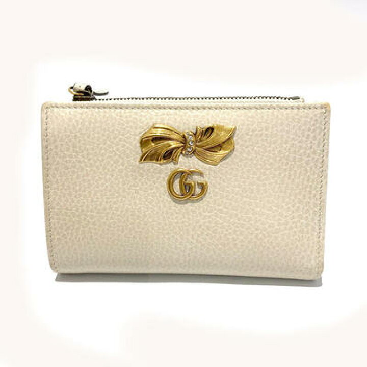 楽天市場】☆ GUCCI グッチ 524300 GGマーモント 二つ折り財布 ライン  