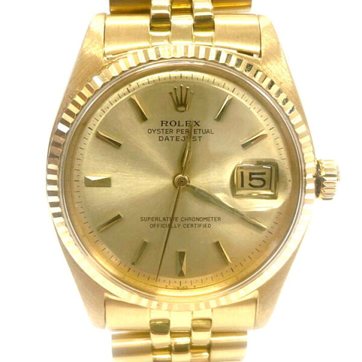 楽天市場】ROLEX ロレックス 1601/8 デイトジャスト 金無垢 750 K18 