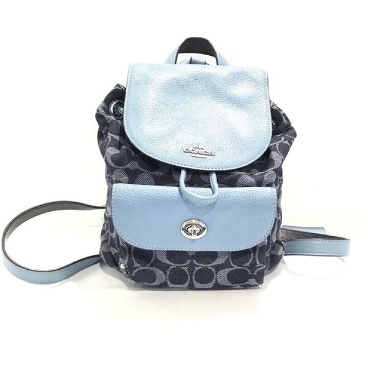 楽天市場】COACH コーチ 中古品 USED-B F25893 デニムバックパック  