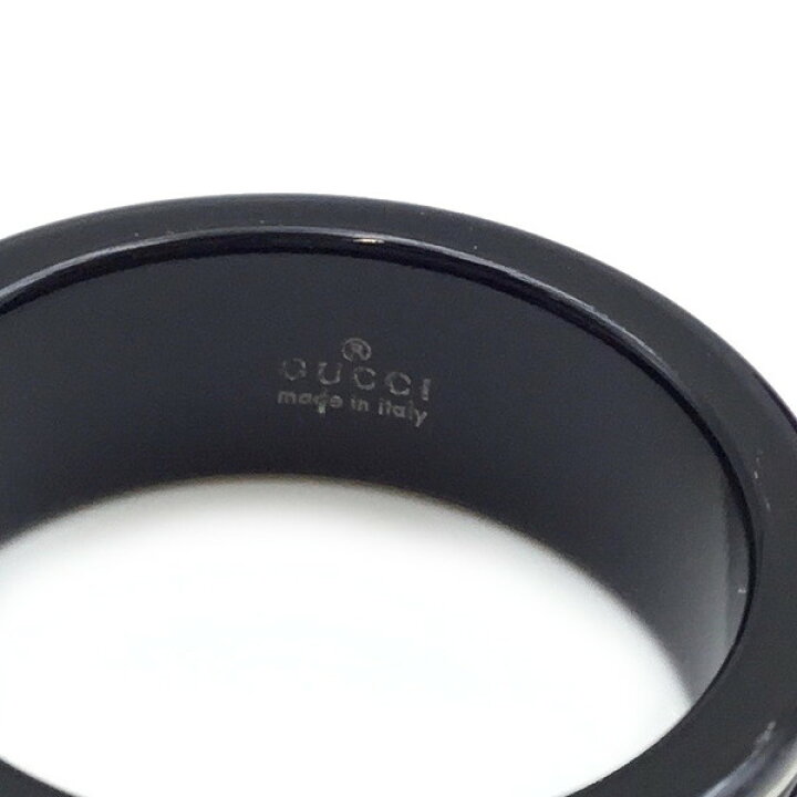 楽天市場】GUCCI グッチ 中古品 USED-B セラミック付アイコンリング 