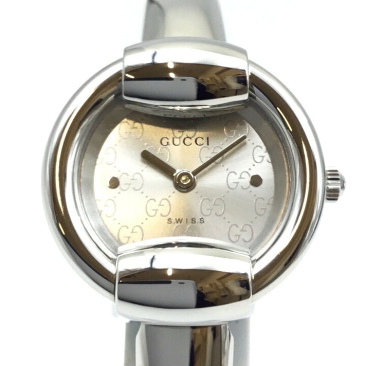 楽天市場】GUCCI【グッチ】バングルウォッチ 1400L シルバー文字盤 