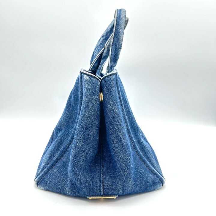 楽天市場】【PRADA】プラダ カナパМ デニム 大容量 B1877B トート