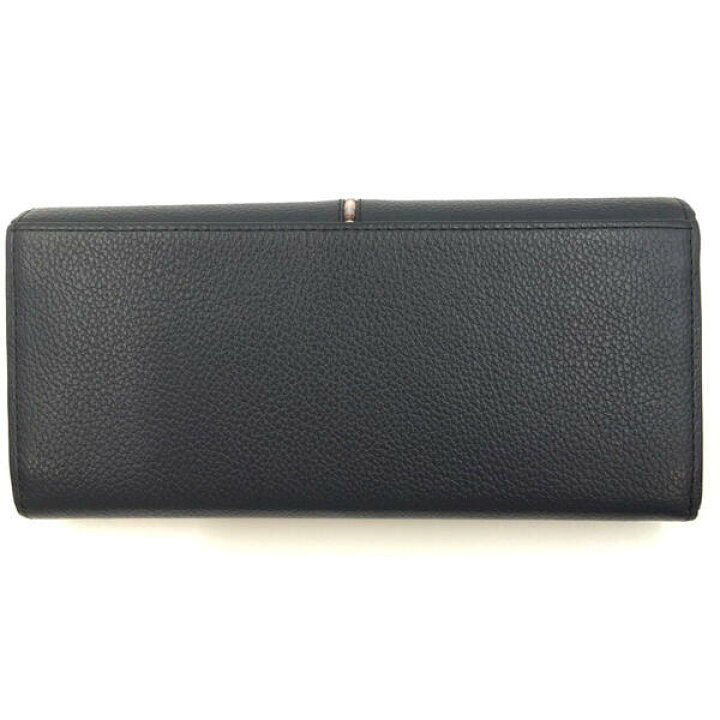 T1056 展示品⭐︎ ポールスミス がま口 長財布 グレー レザー