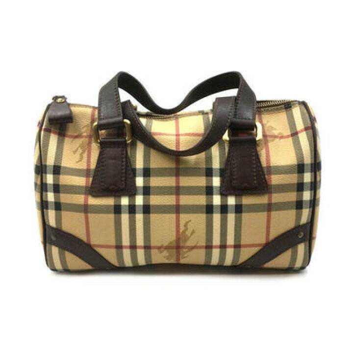 楽天市場】BURBERRY【バーバリー】 ミニボストンバッグ チェック柄 