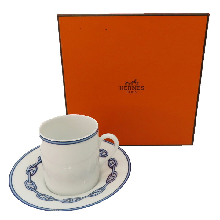 楽天市場】【中古】HERMES エルメス マグカップ＆ソーサーセット 