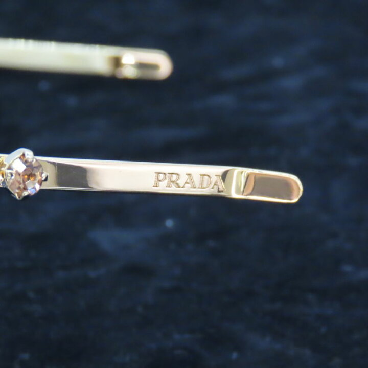 楽天市場】【中古】PRADA プラダ 95897 カチューシャ ゴールド 