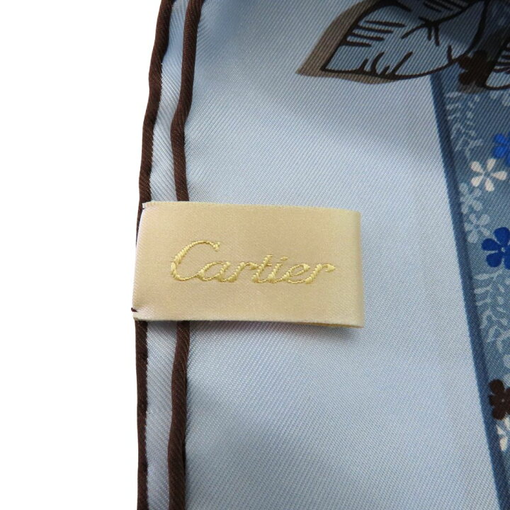 楽天市場】【中古】Cartier カルティエ スクエアスカーフ90(80×80 