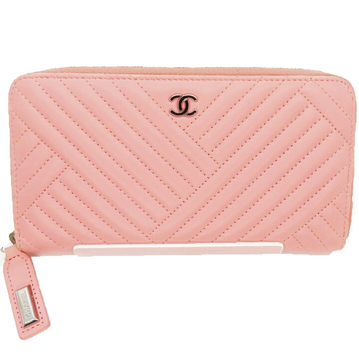 楽天市場】【中古】CHANEL シャネル ラウンドファスナー 長財布 