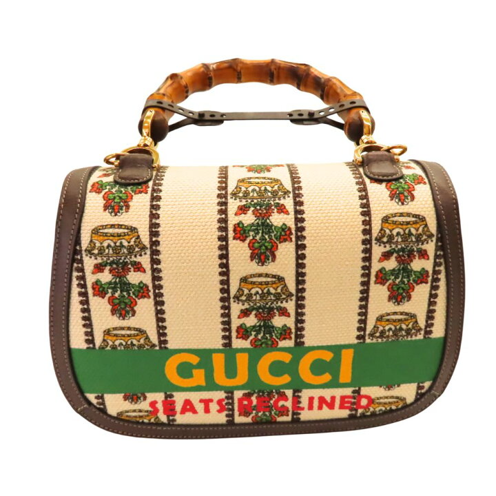 楽天市場】【中古】GUCCI グッチ 681173 バンブーバッグ 100周年記念 
