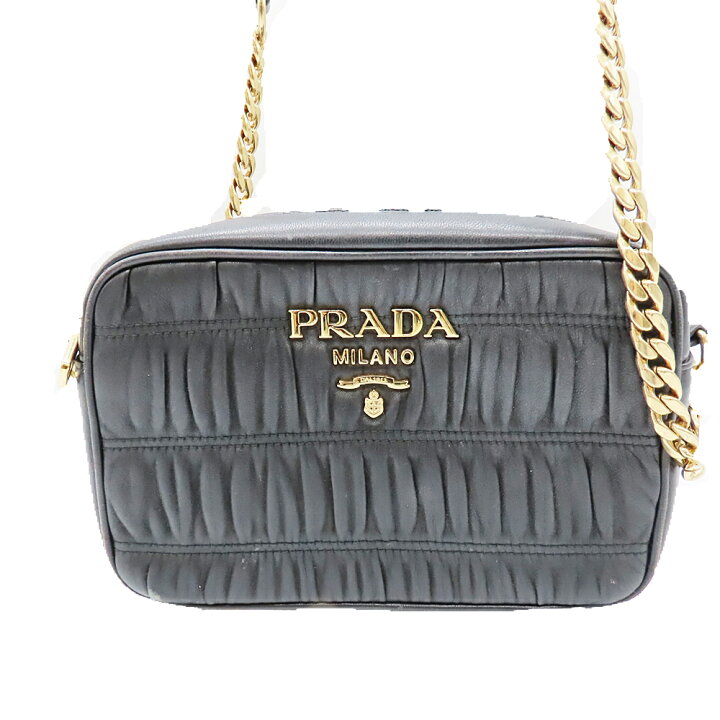 楽天市場】【中古】PRADA プラダ 1BH112 ナッパ ゴーフルチェーン 