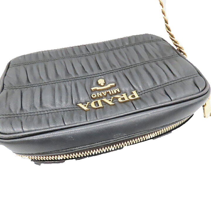 楽天市場】【中古】PRADA プラダ 1BH112 ナッパ ゴーフルチェーン 