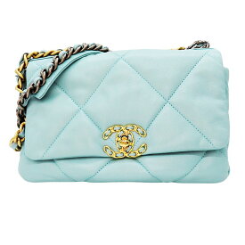 ≪値下げ≫【中古】CHANEL シャネル 19 AS1160 チェーンショルダーバッグ ラムスキン グリーン系 ゴールド金具 レディース ブランド A2300328【無料ギフトラッピング承ります】