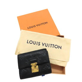 ≪値下げ≫【中古】Louis Vuitton ルイヴィトン M80880 モノグラム アンプラント ポルトフォイユ メティス レディース 二つ折り財布 ロゴ エンボス加工 黒 ブラック ゴールド レザー 上品 コンパクト 小さめ 可愛い A2503008【無料ギフトラッピング承ります】
