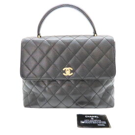 ≪値下げ≫ 【中古】 CHANEL シャネル A12397 トップハンドルバッグ ハンドバッグ レザー ブラック 黒 ココマーク マトラッセ レディース エレガント 高級感 フォーマル A2300476 【無料ギフトラッピング承ります】