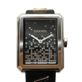 【中古】CHANEL シャネル H7470 ボーイフレンド ウォンテッド ドゥ シャネル ブラック クオーツ レディース腕時計 2022年限定モデル カプセルコレクション フルセット A2300194 【無料ギフトラッピング承ります】
