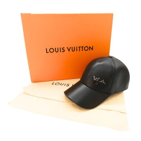 【中古】Louis Vuitton ルイヴィトン LV Dual M7170M ノワール キャップ LV デュアル レザー メンズ レディース シンプル 帽子 A2504134 【無料ギフトラッピング承ります】