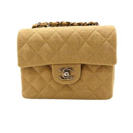 【中古】 CHANEL シャネル A01115 ミニマトラッセ チェーンショルダー 6番台 ベージュ コットン シーツ有 ギャラあり ココマーク キルティング ショルダーバッグ レディース ミニバッグ A2600889 【無料ギフトラッピング承ります】