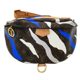 【中古】LOUIS VUITTON ルイヴィトン M45106 バムバッグ ブルー ホワイト モノグラムキャンバス ウエストポーチ ボディバッグ クロスボディ ベルトバッグ ワンショルダー 斜め掛け メンズ 2WAY A2602353【無料ギフトラッピング承ります】