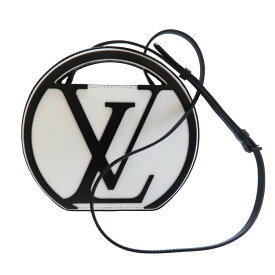 【中古】LOUIS VUITTON ルイヴィトン M25109 ブラック×ホワイト LV サークル アラウンドミー ハンドバッグ ショルダーバッグ 2WAY A2602674【無料ギフトラッピング承ります】
