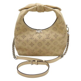 【中古】LOUIS VUITTON ルイヴィトン M20700 モノグラムマヒナ ホワイノットPM カラー:クレーム パンチングレザー クリーム色 ハンドバッグ ショルダーバッグ 2WAY A2602675【無料ギフトラッピング承ります】