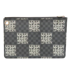 【中古】 ルイヴィトン LOUIS VUITTON N61234 クリストファー・ネメス コラボ ポシェットジュールPM ダミエグラフィット クラッチバッグ 限定 A260274【無料ギフトラッピング承ります】