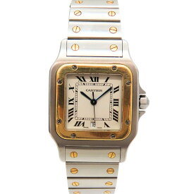 【中古】カルティエ Cartier W20011C4 サントス ガルベ LM ホワイト A2404339